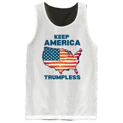 Keep America Trumpless Mesh Reversible Basketball Jersey Tank