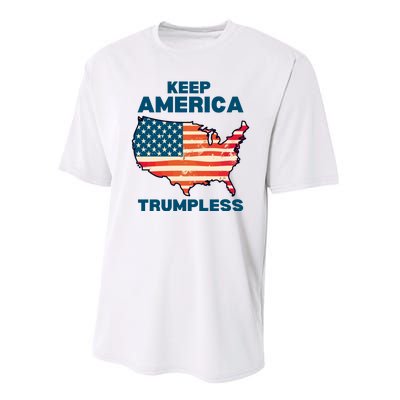 Keep America Trumpless Performance Sprint T-Shirt