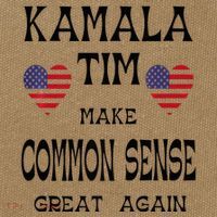 Kamala And Tim Make Common Sense Great Again Premium Cotton Canvas Backpack