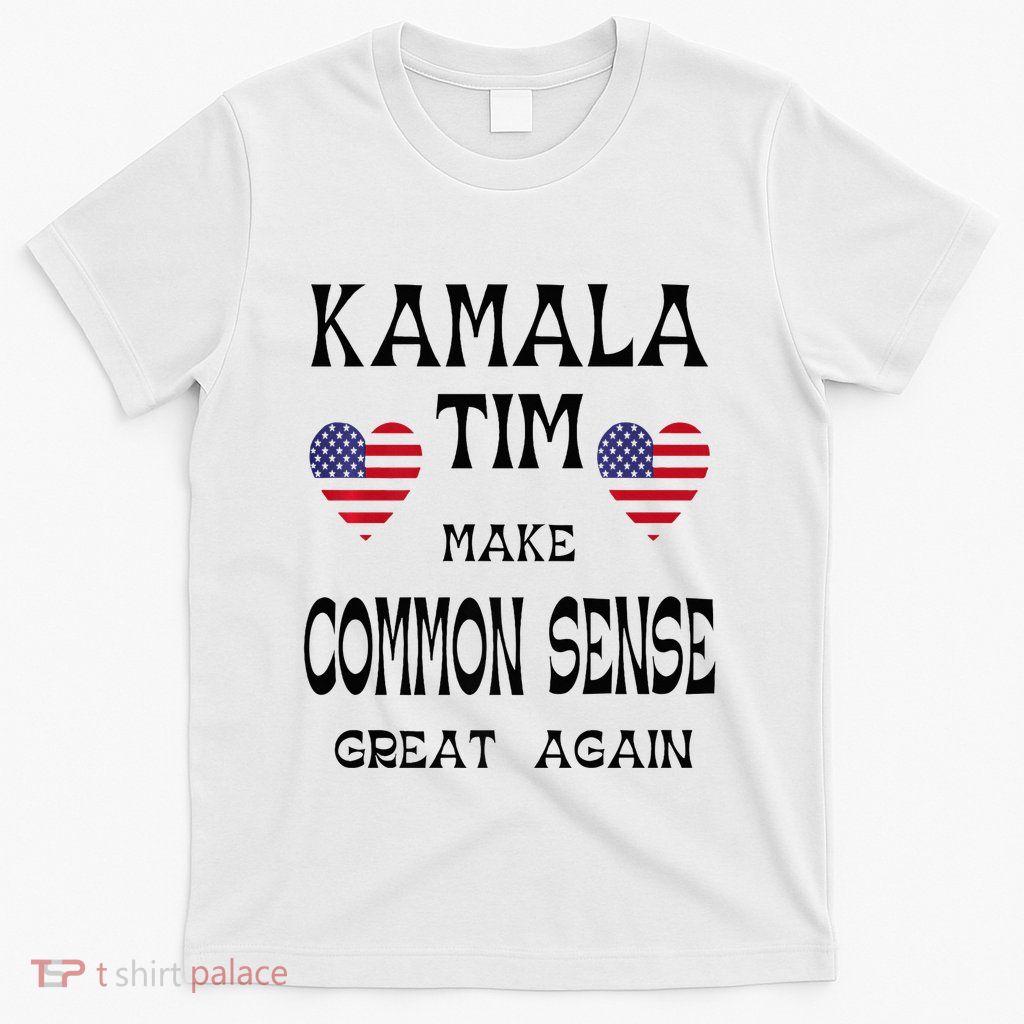 Kamala And Tim Make Common Sense Great Again Premium T-Shirt