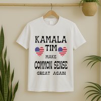 Kamala And Tim Make Common Sense Great Again Premium T-Shirt