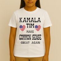 Kamala And Tim Make Common Sense Great Again Premium T-Shirt
