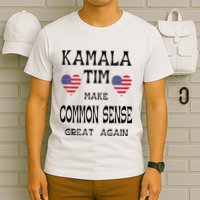 Kamala And Tim Make Common Sense Great Again Premium T-Shirt
