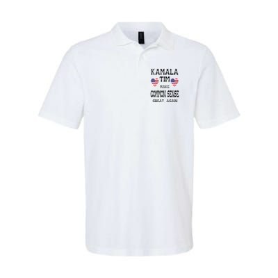 Kamala And Tim Make Common Sense Great Again Premium Polo