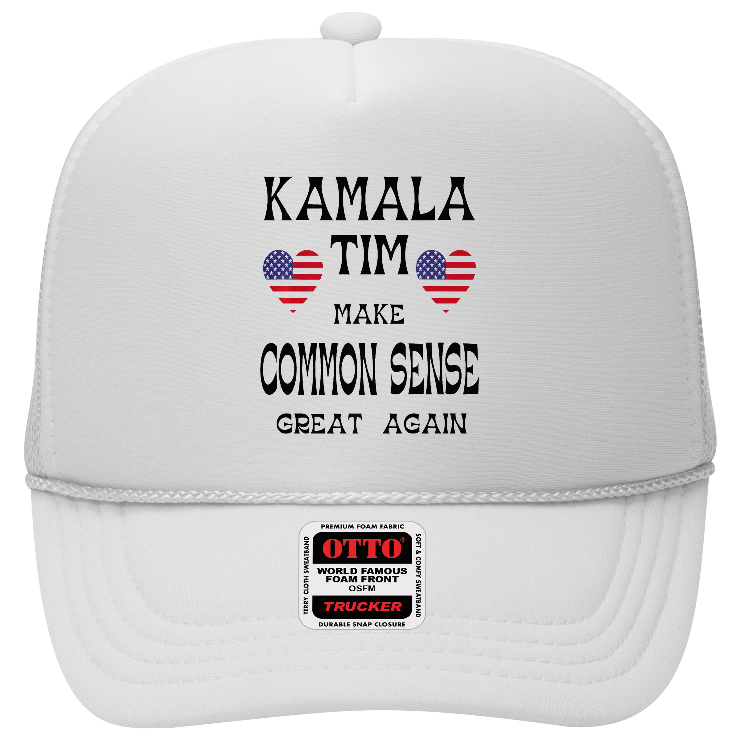 Kamala And Tim Make Common Sense Great Again Premium Hat