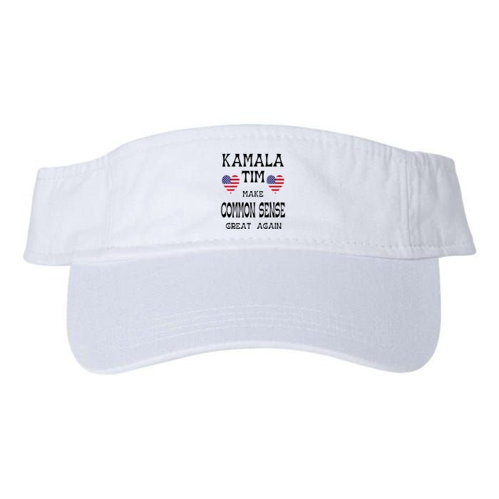 Kamala And Tim Make Common Sense Great Again Premium Visor