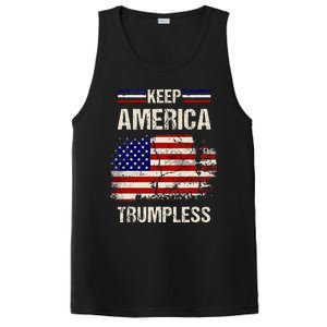 Keep America Trumpless America Flag Retro Patriotic PosiCharge Competitor Tank