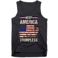 Keep America Trumpless America Flag Retro Patriotic Tank Top