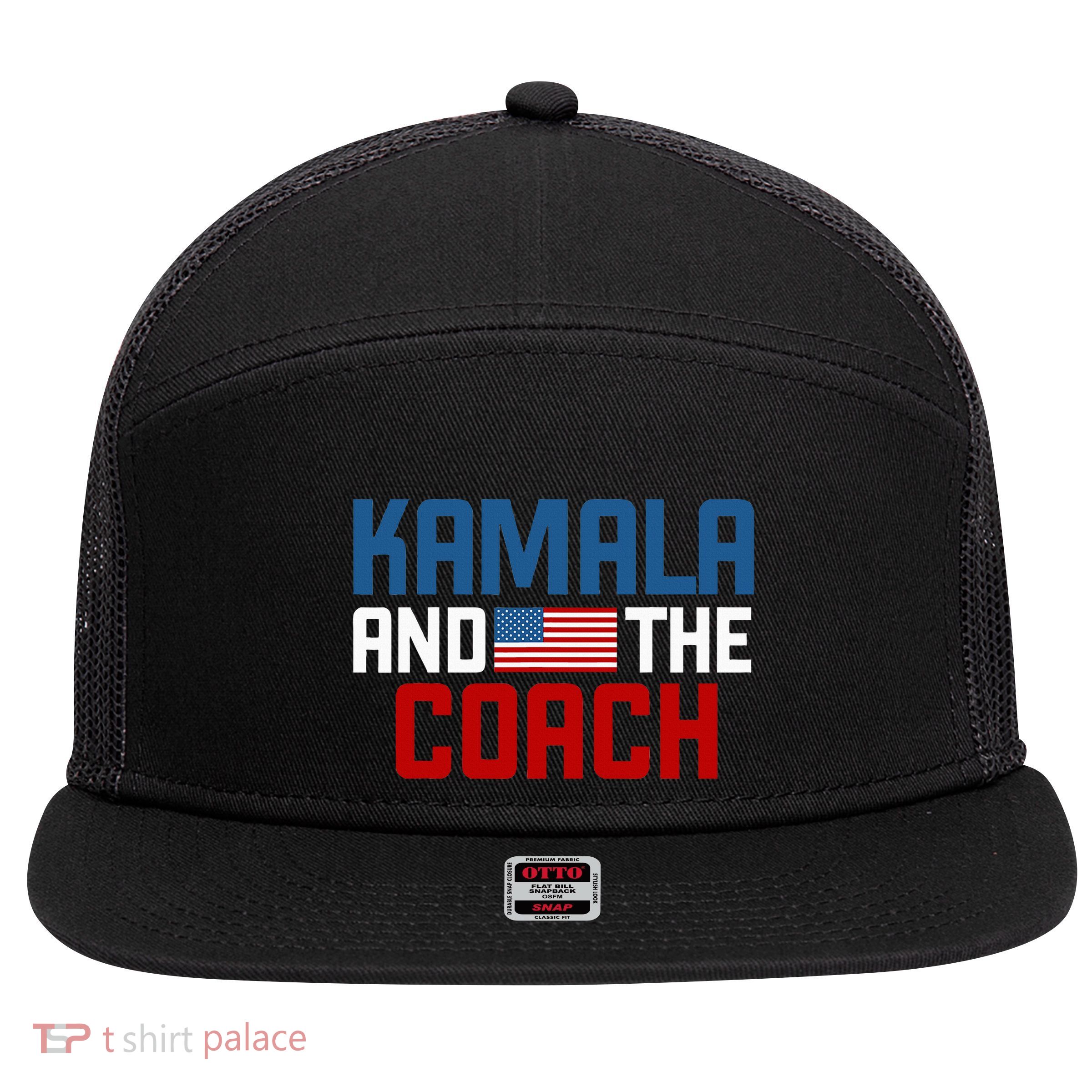 Kamala And The Coach 7 Panel Mesh Trucker Snapback Hat