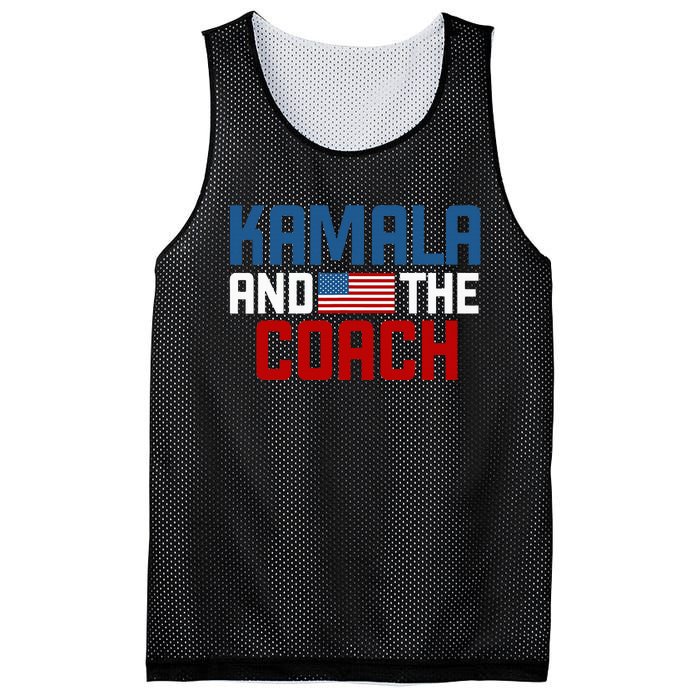 Kamala And The Coach Mesh Reversible Basketball Jersey Tank