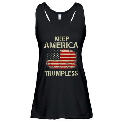 Keep America Trumpless Ladies Essential Flowy Tank