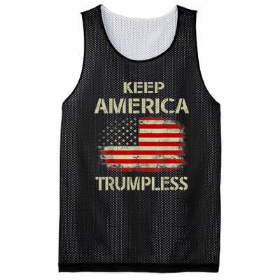 Keep America Trumpless Mesh Reversible Basketball Jersey Tank