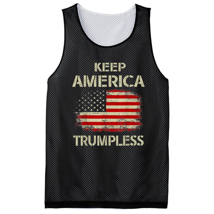 Keep America Trumpless Mesh Reversible Basketball Jersey Tank