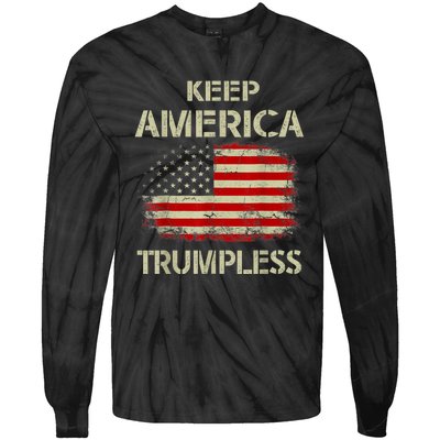 Keep America Trumpless Tie-Dye Long Sleeve Shirt