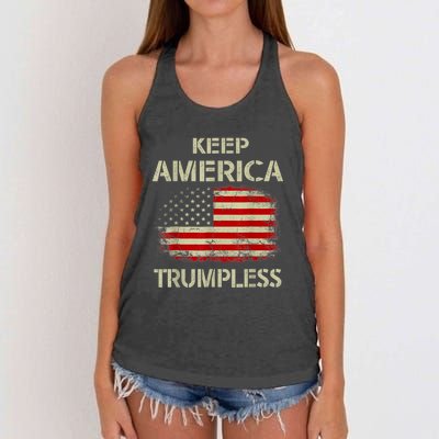 Keep America Trumpless Women's Knotted Racerback Tank