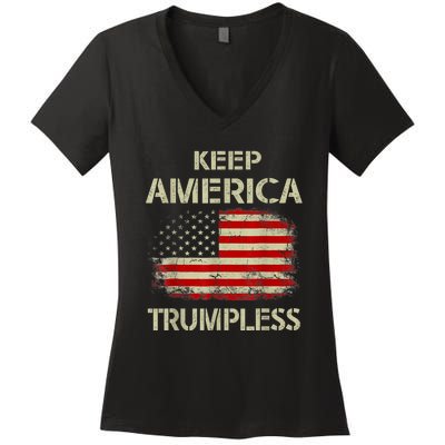 Keep America Trumpless Women's V-Neck T-Shirt