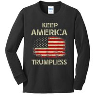 Keep America Trumpless Kids Long Sleeve Shirt