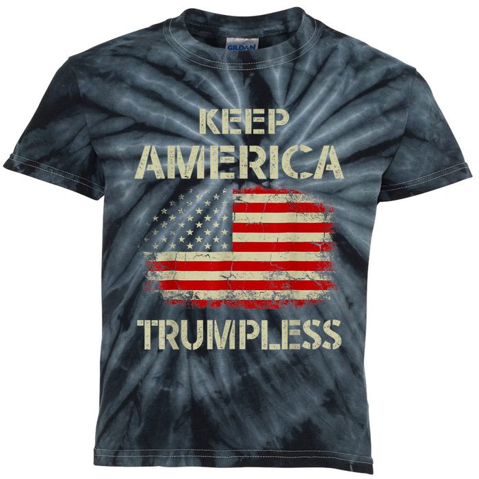 Keep America Trumpless Kids Tie-Dye T-Shirt