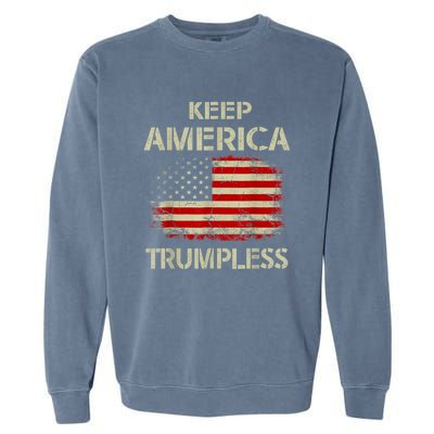 Keep America Trumpless Garment-Dyed Sweatshirt