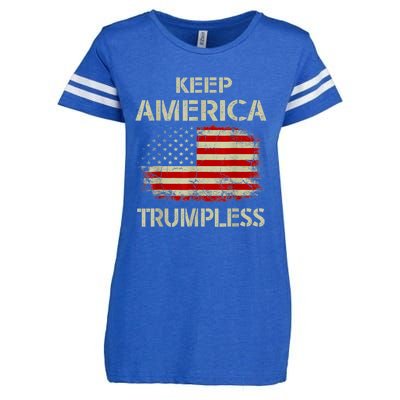 Keep America Trumpless Enza Ladies Jersey Football T-Shirt