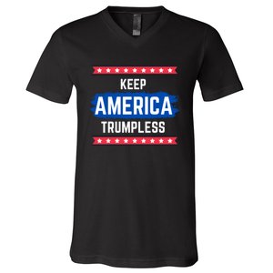 KEEP AMERICA TRUMPLESS V-Neck T-Shirt