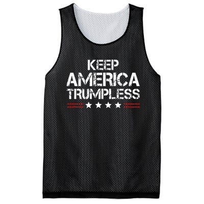 Keep America Trumpless Funny Anti Trump Mesh Reversible Basketball Jersey Tank