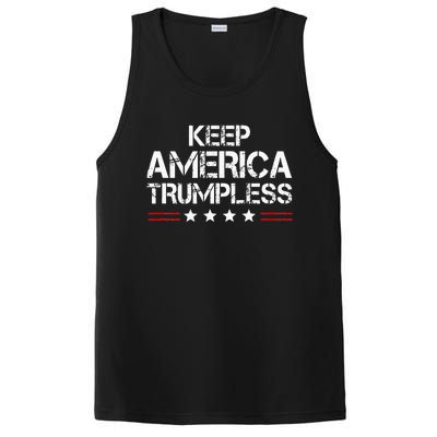 Keep America Trumpless Funny Anti Trump PosiCharge Competitor Tank