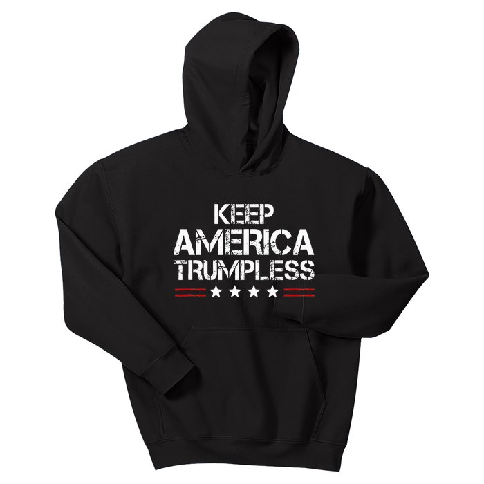 Keep America Trumpless Funny Anti Trump Kids Hoodie