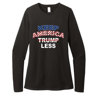 Keep America Trump Less Womens CVC Long Sleeve Shirt