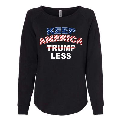 Keep America Trump Less Womens California Wash Sweatshirt