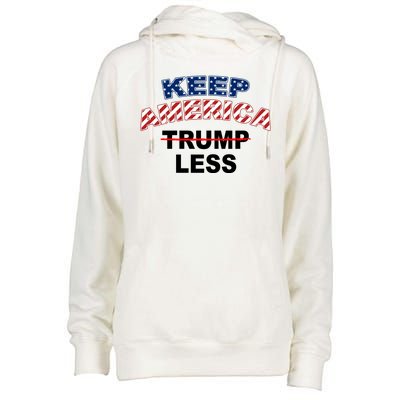 Keep America Trump Less Womens Funnel Neck Pullover Hood