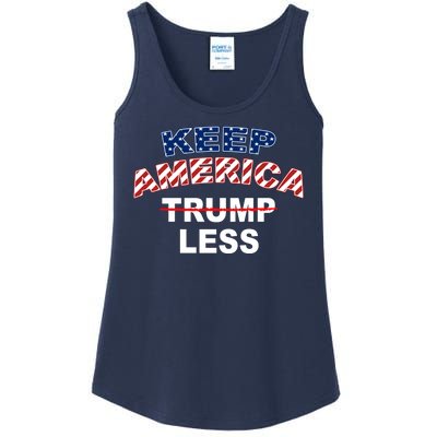 Keep America Trump Less Ladies Essential Tank