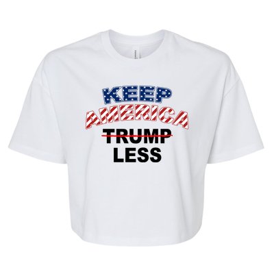 Keep America Trump Less Bella+Canvas Jersey Crop Tee