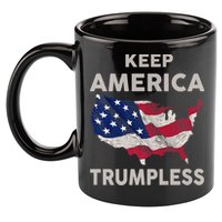 KEEP AMERICA TRUMPLESS 11oz C Handle Ceramic Mug