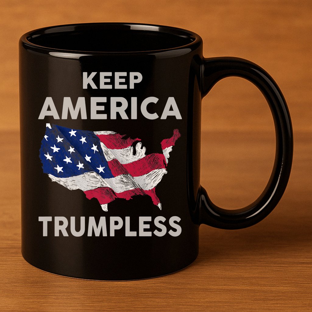 KEEP AMERICA TRUMPLESS 11oz C Handle Ceramic Mug
