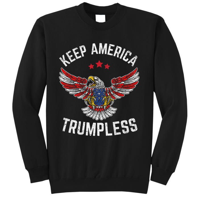 Keep America Trumpless Eagle USA Flag Sweatshirt