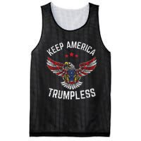 Keep America Trumpless Eagle USA Flag Mesh Reversible Basketball Jersey Tank