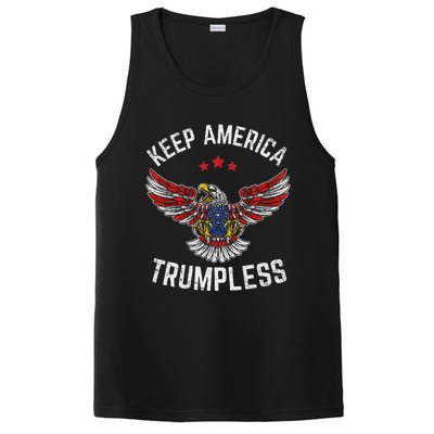 Keep America Trumpless Eagle USA Flag PosiCharge Competitor Tank