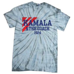 Kamala And The Coach 2024 Kamala Harris Tim Walz Tie-Dye T-Shirt