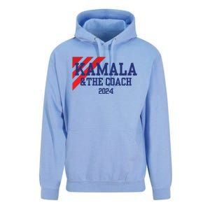 Kamala And The Coach 2024 Kamala Harris Tim Walz Unisex Surf Hoodie