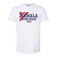 Kamala And The Coach 2024 Kamala Harris Tim Walz Softstyle CVC T-Shirt