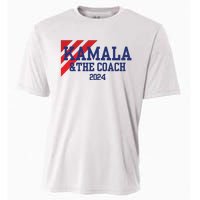 Kamala And The Coach 2024 Kamala Harris Tim Walz Cooling Performance Crew T-Shirt