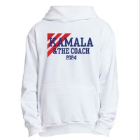 Kamala And The Coach 2024 Kamala Harris Tim Walz Urban Pullover Hoodie