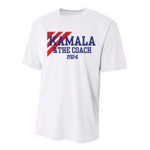 Kamala And The Coach 2024 Kamala Harris Tim Walz Performance Sprint T-Shirt