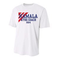 Kamala And The Coach 2024 Kamala Harris Tim Walz Performance Sprint T-Shirt