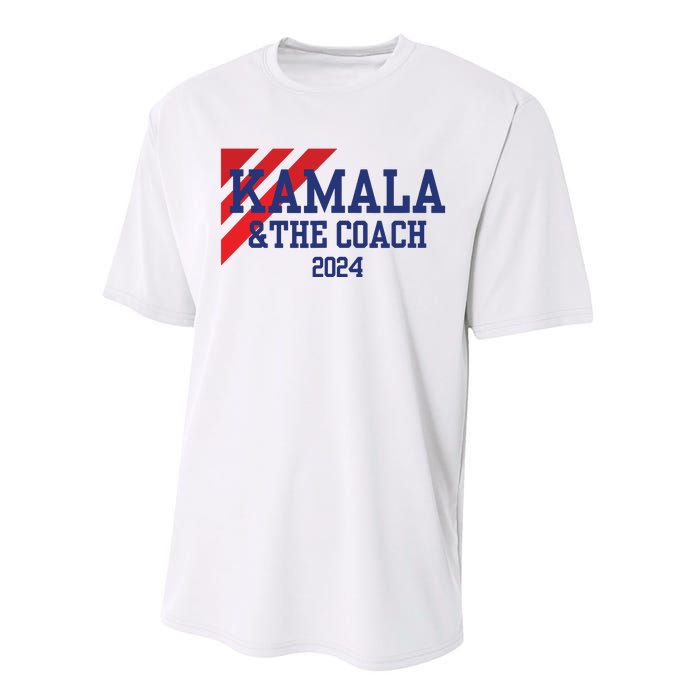 Kamala And The Coach 2024 Kamala Harris Tim Walz Performance Sprint T-Shirt