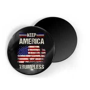 Keep America Trumpless America Flag Retro Patriotic Magnet