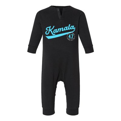 Kamala Athletic Team 47th President For The People Infant Fleece One Piece