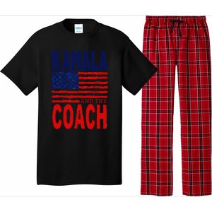 Kamala And The Coach 2024 Election Kamala Harris Tim Walz Pajama Set