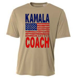 Kamala And The Coach 2024 Election Kamala Harris Tim Walz Cooling Performance Crew T-Shirt